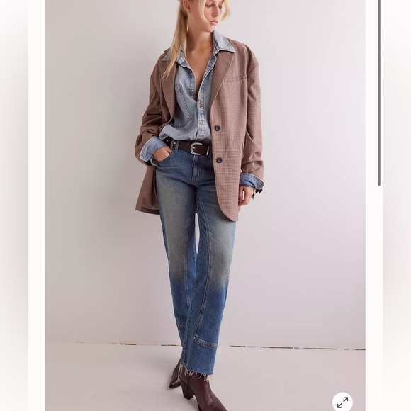 Free People Pants - BNWT Free People/We The Free Risk Taker High Rise Straight Jeans